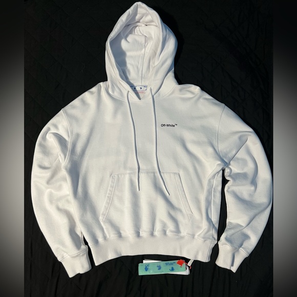 Off-White Caravaggio Arrow Over HoodieSize Small Sweatshirts Hoodies